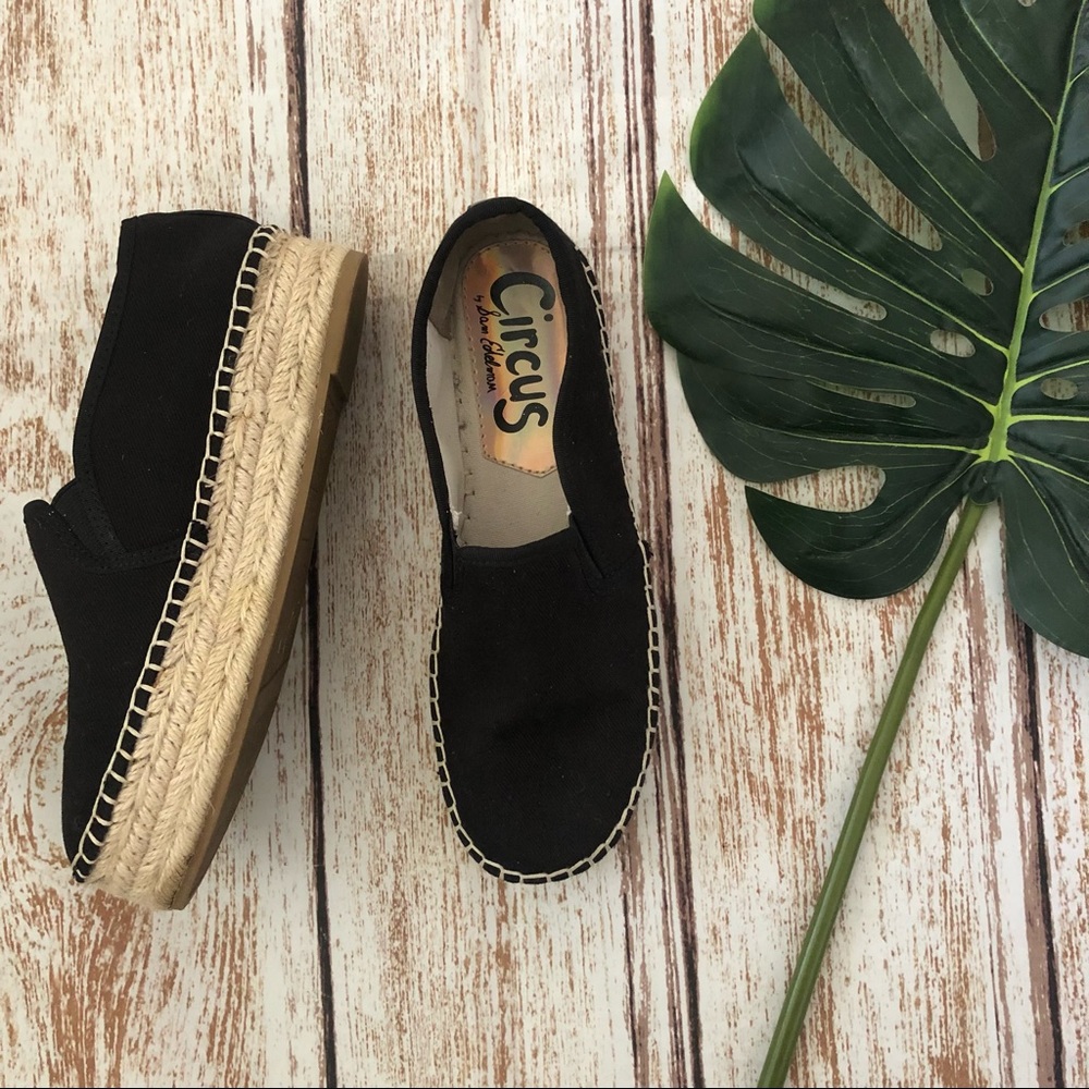 Circus by Sam Edelman Black Espadrilles Size 7